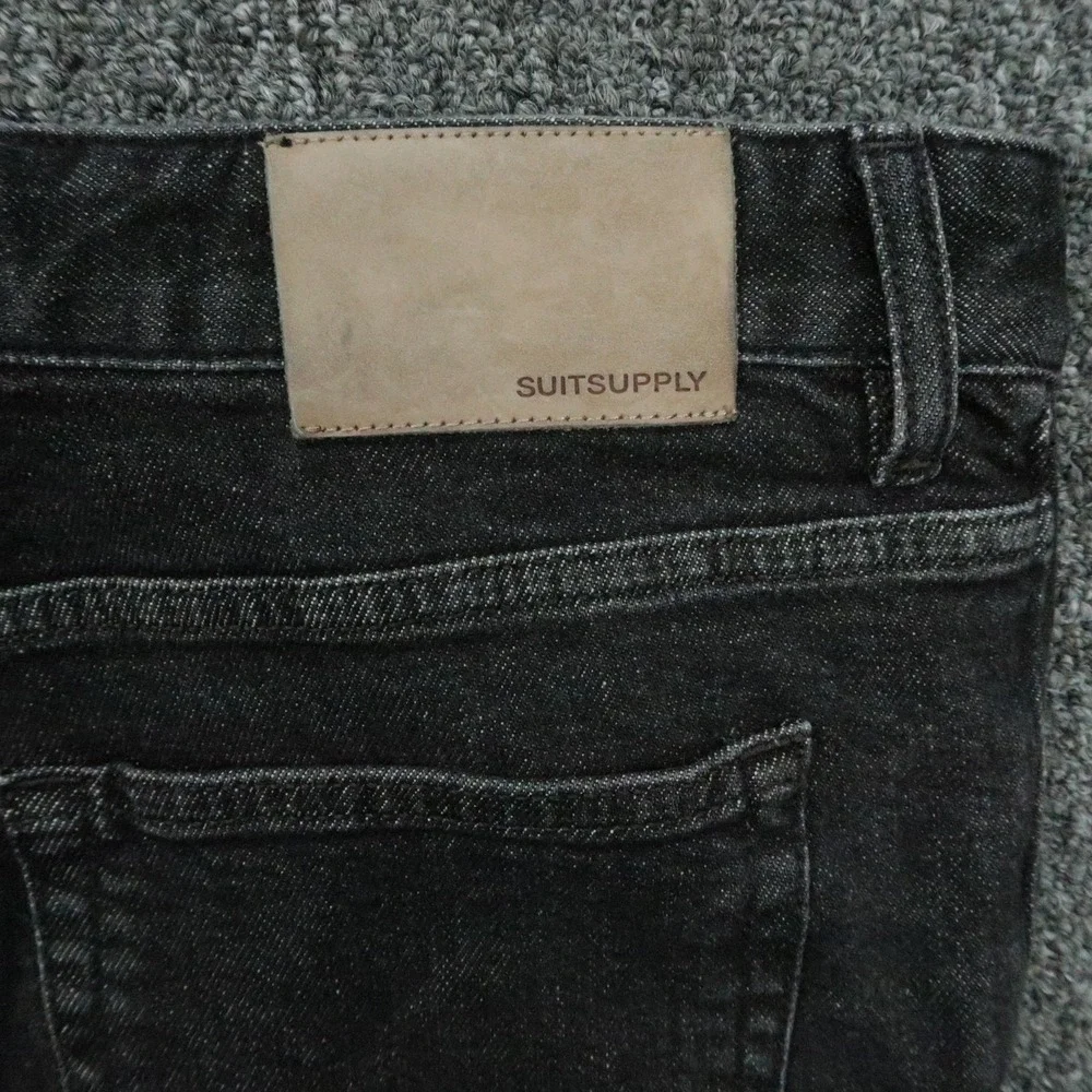 Suitsupply Jeans Mens 32x27 Black Selvedge Italian Candiani Denim 5 Pocket